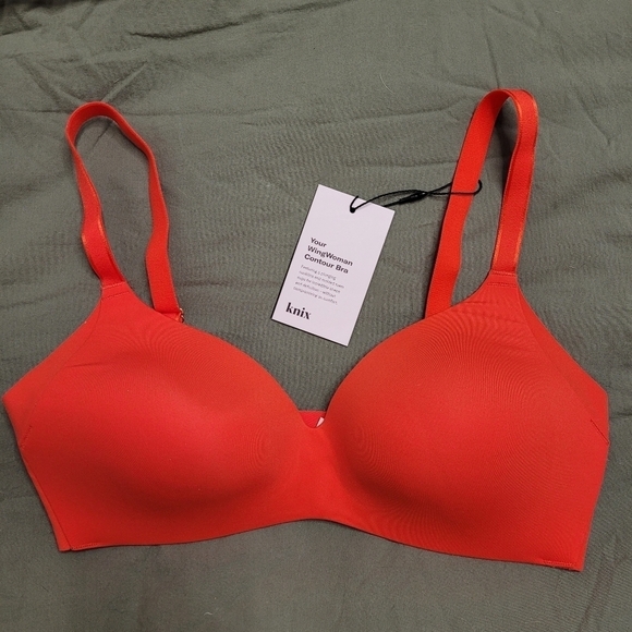 Knix NEW wingwoman contour bra size 1 Poppy red - Picture 2 of 14